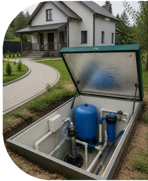 Автономное водоснабжение дома в Малгобеке от 154770 р. | АПаруса-Млг